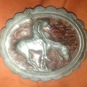 Vintage 1982 American Indian Belt Buckle